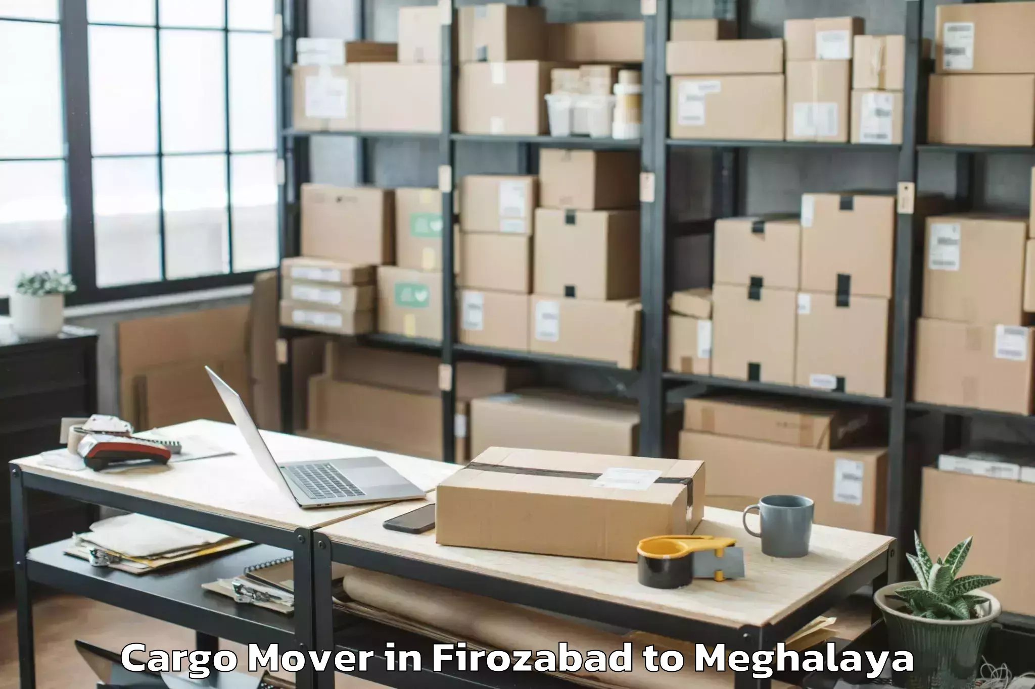 Hassle-Free Firozabad to Mawkynrew Cargo Mover